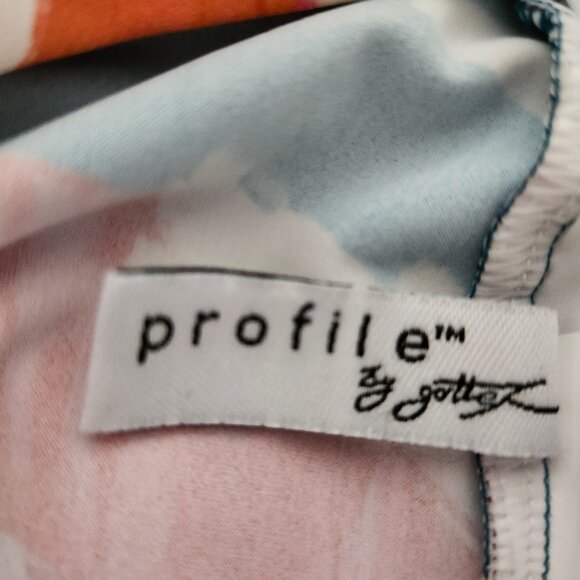 PROFILE BY GOTTEX Multi Sugar And Spice Tankini Swim Top Size US 40D, UK 40D NEW - Picture 8 of 9